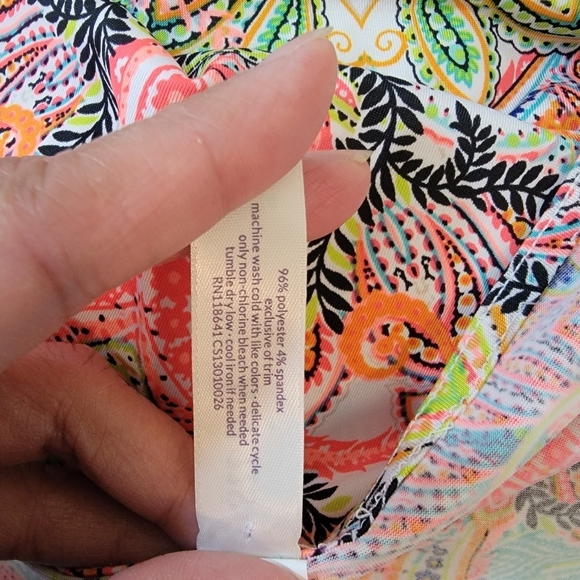 SWIM By Cacique Women's Beach Dress Sz 22/24 Colorful Stretchy Boho Resortwear - Picture 11 of 12